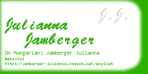 julianna jamberger business card